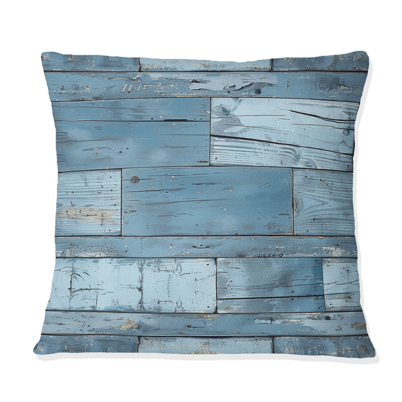 Coussin lombaire de couleur bleu bébé Baby I, H 18 po x l 18 po, Carrée