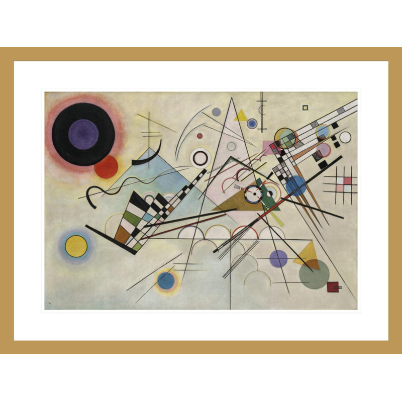 «Composition 8 (Komposition 8)» par Vasily Kandinsky - Estampe numérique, H 20,88 po x l 29,5 po