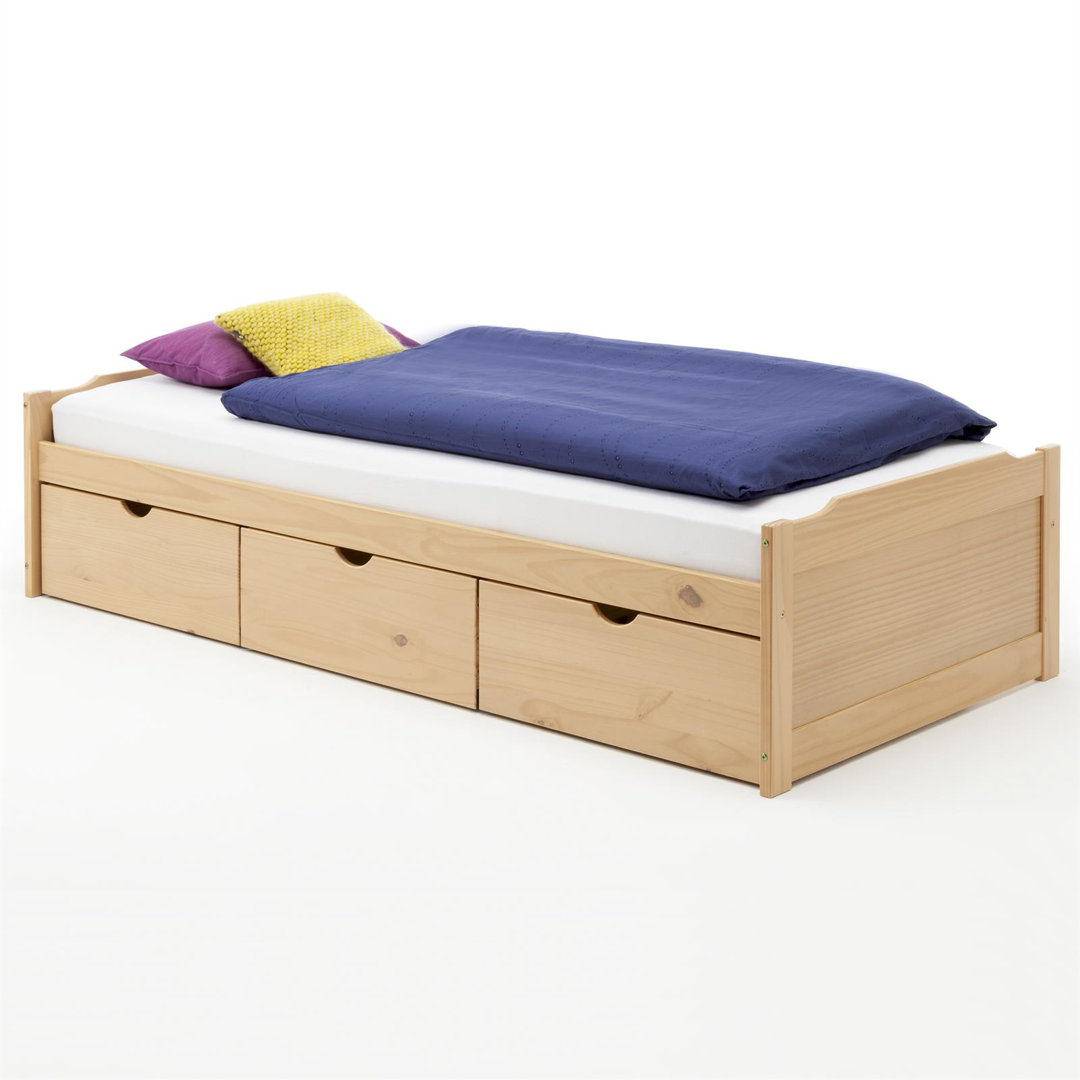 Funktionsbett Carwell mit 3 Schubladen, 90 x 200 cm