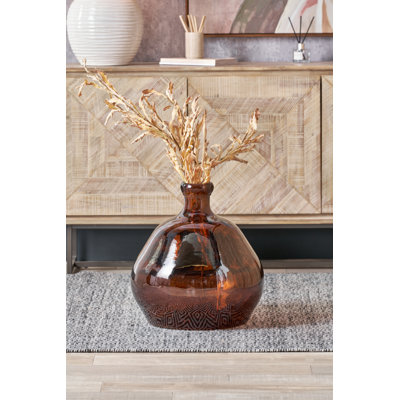 Handmade Glass Floor Vase