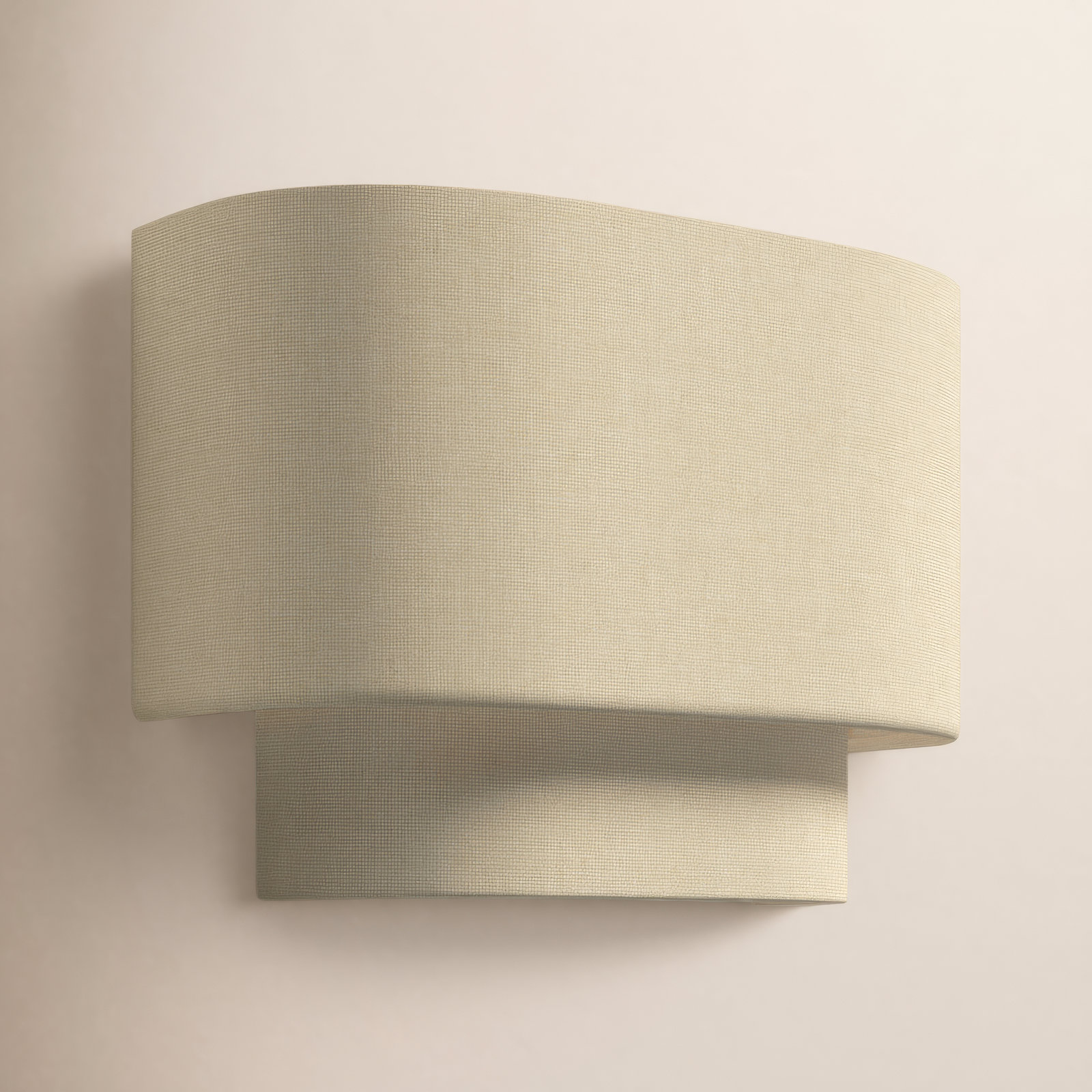 Kiyo Single Light Dimmable Flush Mounted Sconce, Antique Gold Leaf, Cream