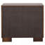 Table de chevet 2 tiroirs Polk Cappuccino