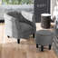 Fauteuil demi-tonneau et repose-pieds de 28,5 po de largeur