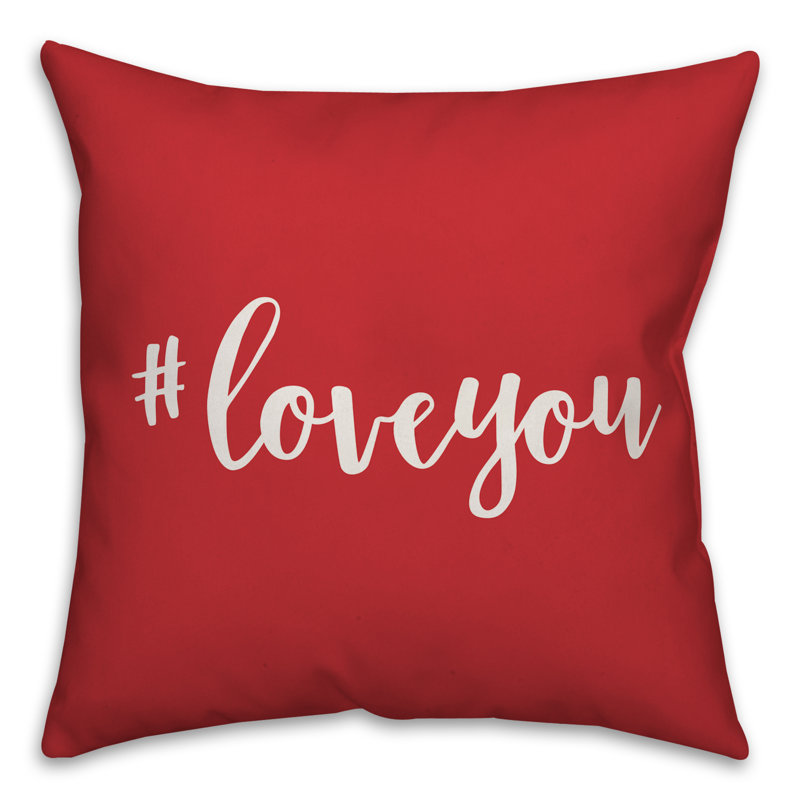 Throw Pillow, Red/White, Pillow Cover