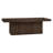 47.5" Wide Coffee Table with Fluted Pedestal Base — Alder Brown Scandinavian MDF Center Table for Living Room | Karyme-933971114