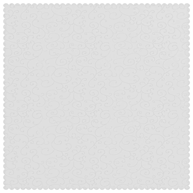  Table Cloth Dining Cover Kitchen Tablecloth Living Room Modern Jacquard, 90cm L, White