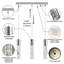 Led Bubble Crystal Chrome Dimmable Pendant