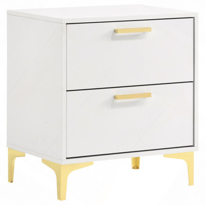 2-Drawer Rectangular Nightstand
