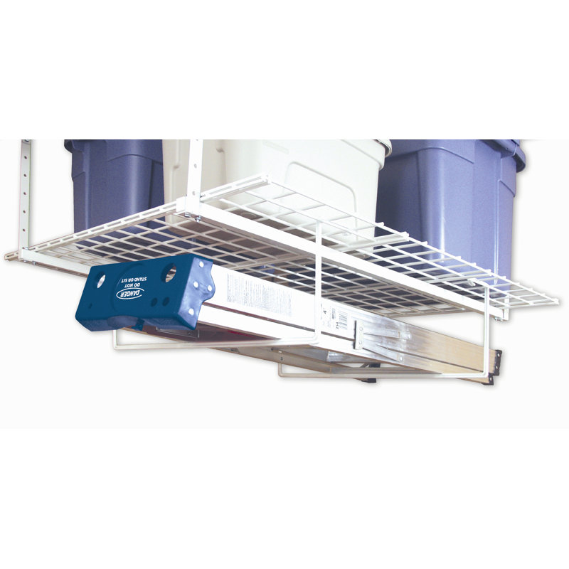  Support de rangement supplémentaire, porte-outils et échelle blanc