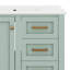 Ensemble de meuble-lavabo 30 po avec lavabo, armoire de rangement moderne avec porte à fermeture douce et 3 tiroirs, structure en bois massif