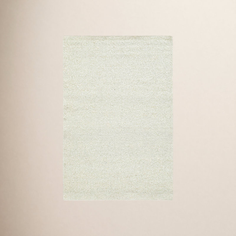 Dezi Flatweave Wool Neutral Area Rug, Rectangle 2' x 3', Ivory