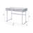 Contemporary White Marble-impression Writing Desk With Elements And Functional Storage Sophisticated Table Marble-effect Surface Base