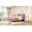Lit plateforme tapissier taille, velours-1644558812-1644558813