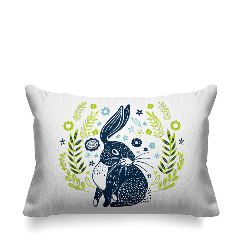 Coussin décoratif Baxter, Vert/bleu marine