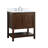 Scottsbluff 30'' Single Bathroom Vanity with Engineered Marble Top-2001787122