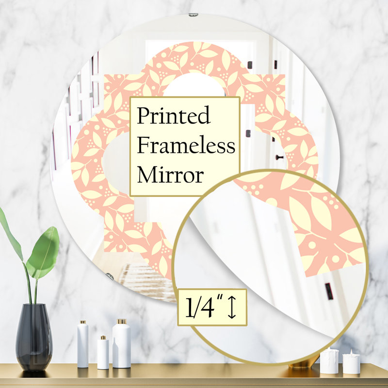 Miroir de salle de bain éclectique, H 31,5 po x l po
