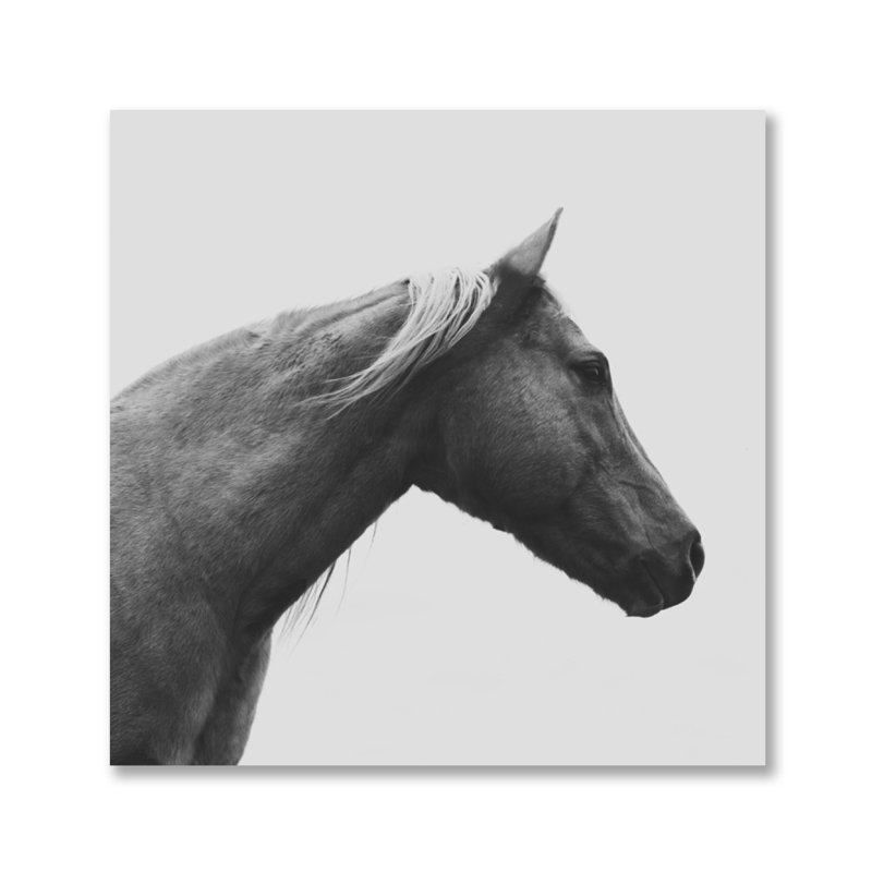 Dans l'horizon - Peinture, H 24 po x l 24 po x P 1,5 po, Aluminium