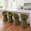 Tabourets de bar pivotants rembourrés avec repose-pieds en métal Everly-971178873