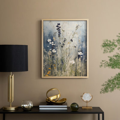 Reproduction encadrée FLORAL Series DCC-XXI - bois massif