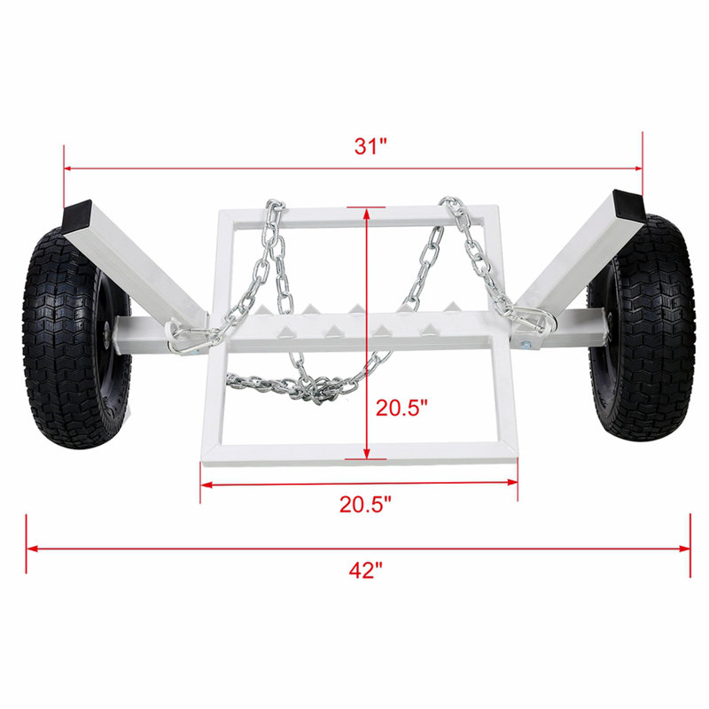 Heavy-Duty Log Dolly,log holder,white