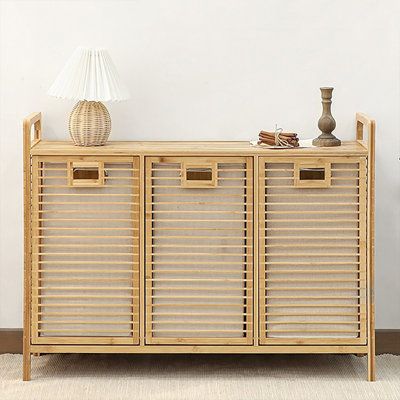 Bamboo Cabinet Laundry Hamper