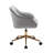 Centrahoma Velvet Office Chair with Gold Chrome Base-534598898