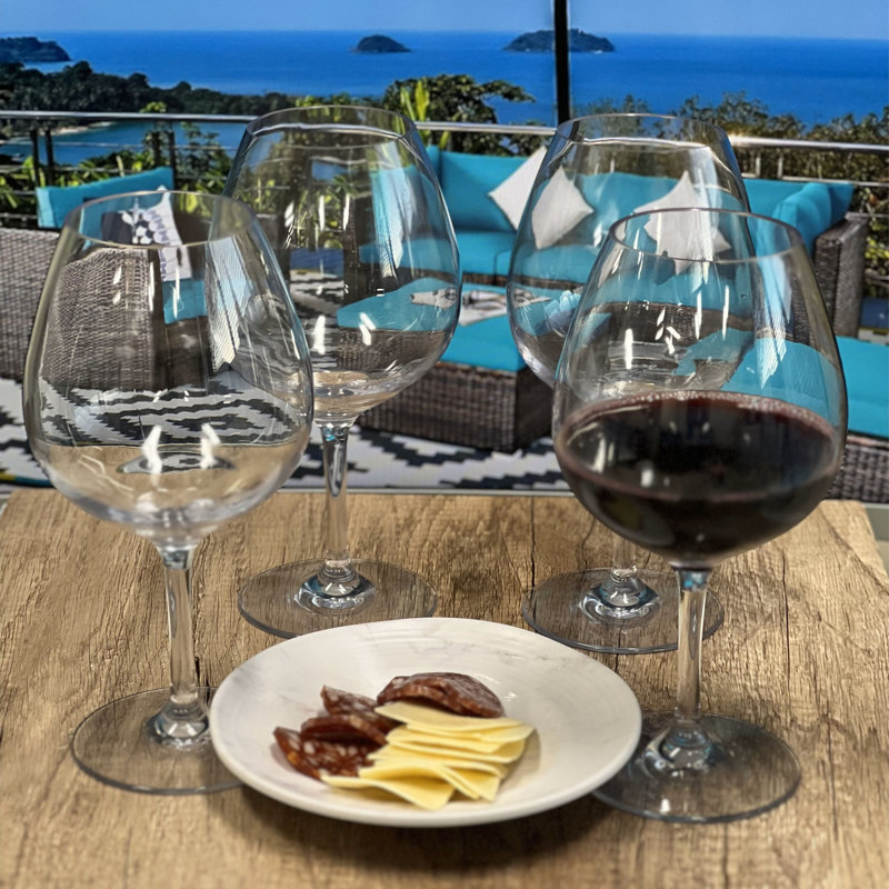 Ensemble de 4 verres à vin en plastique (23 oz), verres à vin Tritan sans BPA, verres à vin rouges incassables, verres à vin blancs