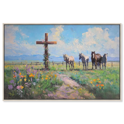 Faithful Pasture Canvas Religious Art by Art Remedy
