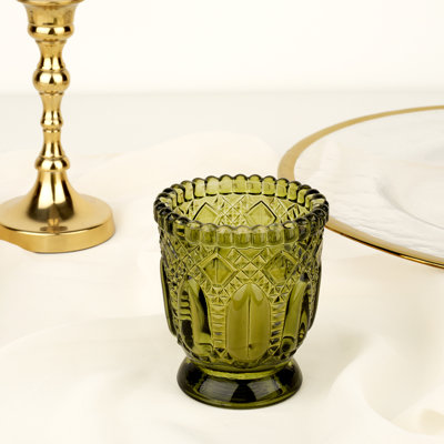 Ensemble de porte-votives de table en verre 6 pièces