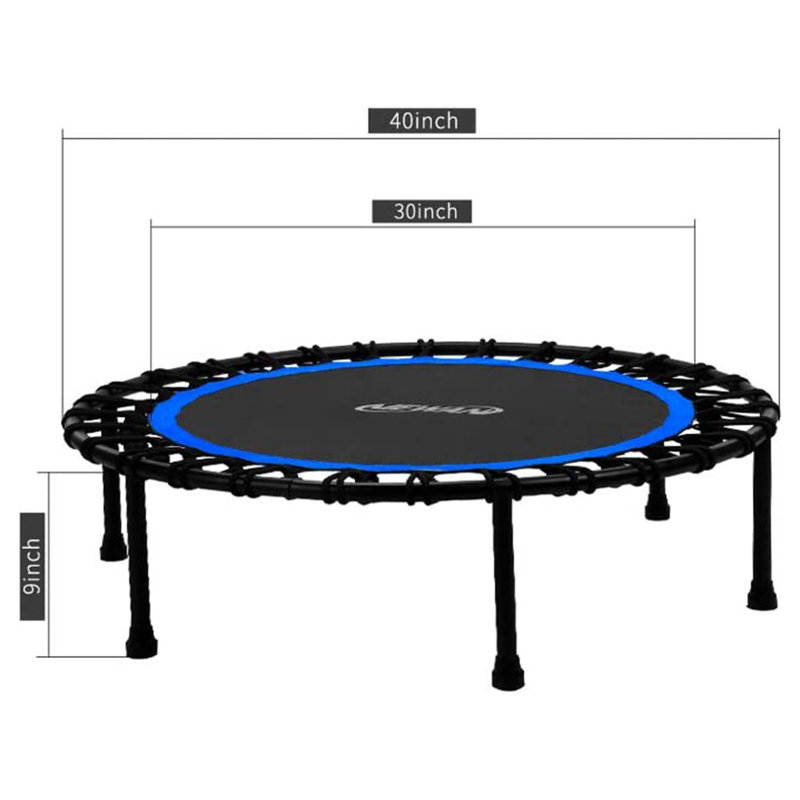 JOMEED Round Fitness Trampoline with Handlebar