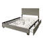 Lit plateforme à panneau de rangement tapissier-99521466-99521470