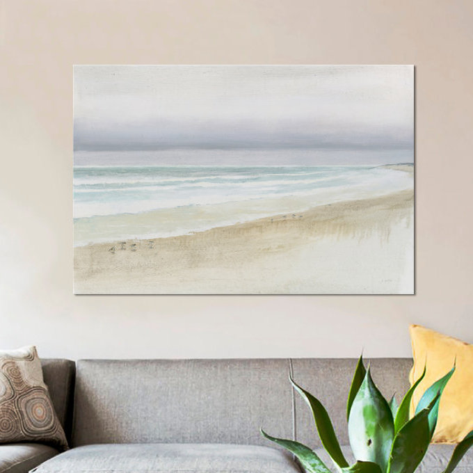 «Serene Seaside», reproduction d'impression sur toile tendue, H 12 po x l 18 po x P 1,5 po, Toile tendue, Pas de tapis