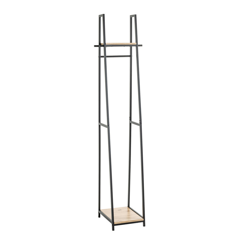 Bucareli 38cm Clothing Rack, Light oak/Black