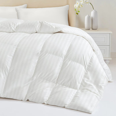 Édredon en duvet certifié RDS, housse de couette respirante biologique avec 4 attaches de coin