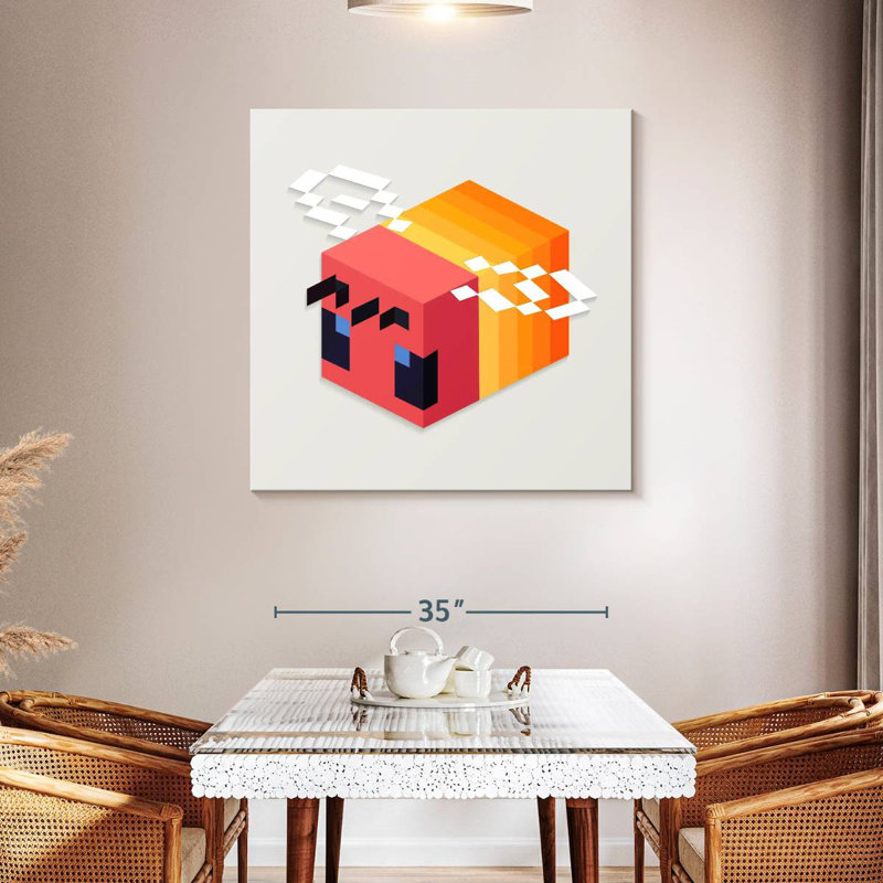 Brampt Minecraft Bee, 39" H x 39" W