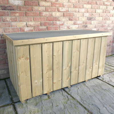 127cm W x 56cm D Solid Wood Log Store