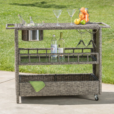 Puerta Wicker Barcart(No Include Stool)