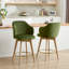 Tabouret de comptoir pivotant avec accoudoirs Ashwell-1929849998