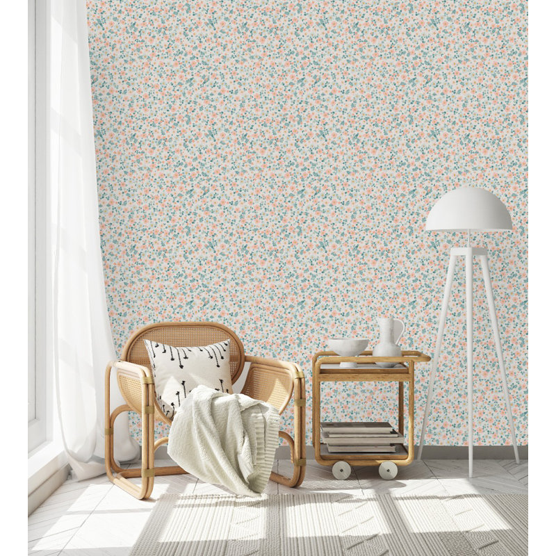 Panneau de papier peint adhésif Little Flowers, L 2,08 pi x L 10,42 pi