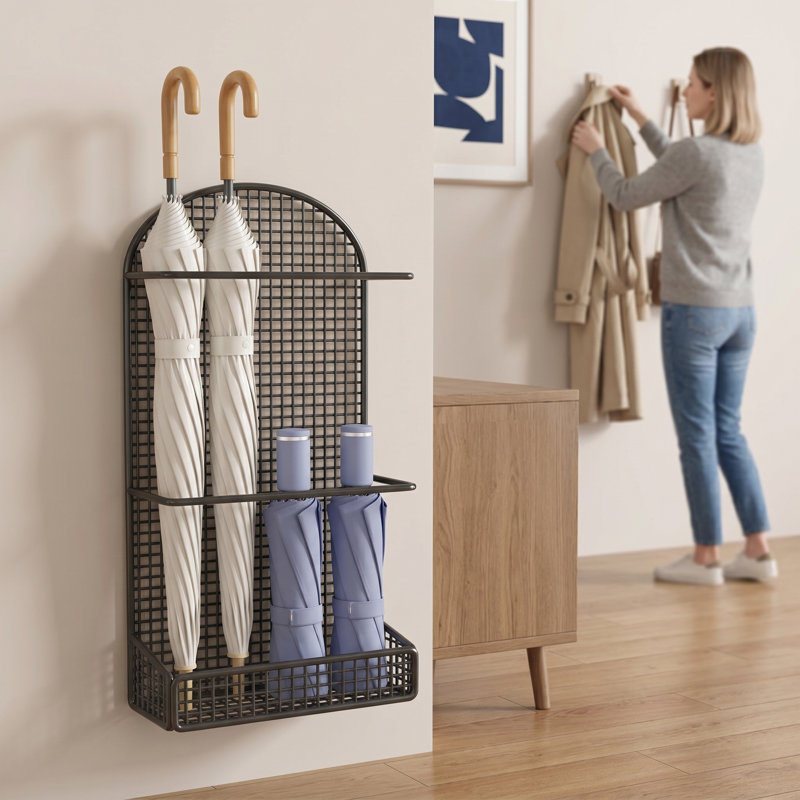 Porte-parapluie mural, Black