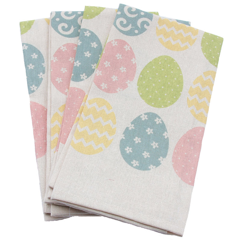 Serviette de cuisine à imprimé œufs de lapin