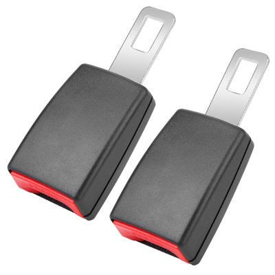 2Pcs Universal Car Extension Socket Buckles Auto Safety Extender Clip Alarm Stopper for Most Cars