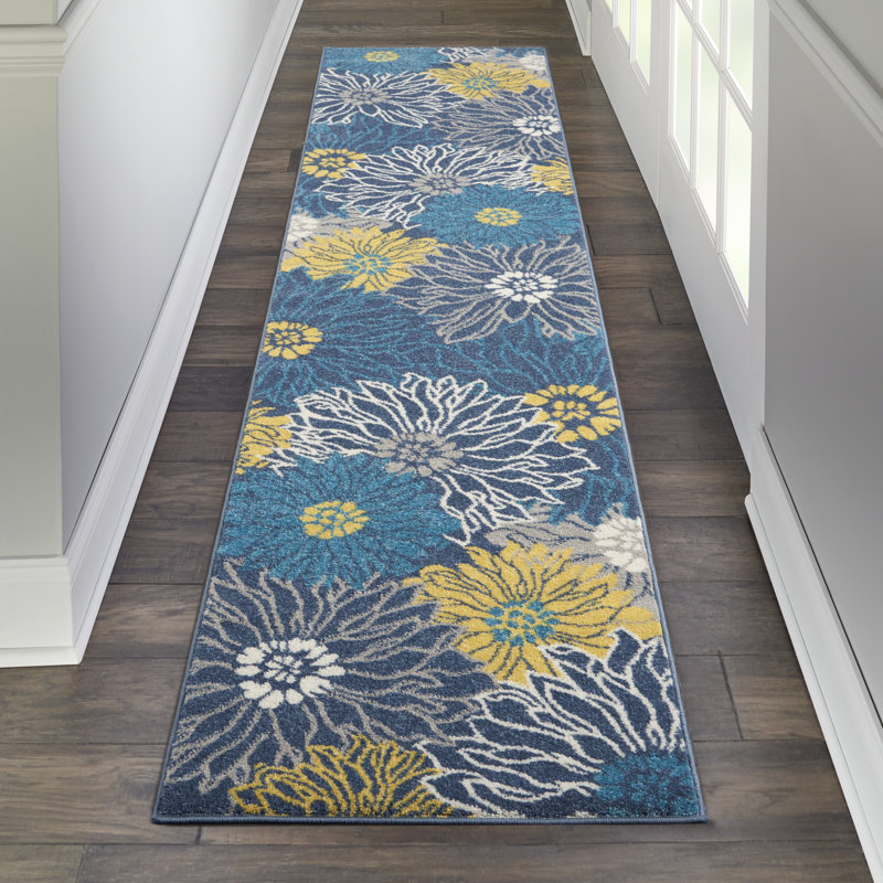 Floral Indoor Rug, Rectangle 6'7" x 9'6"
