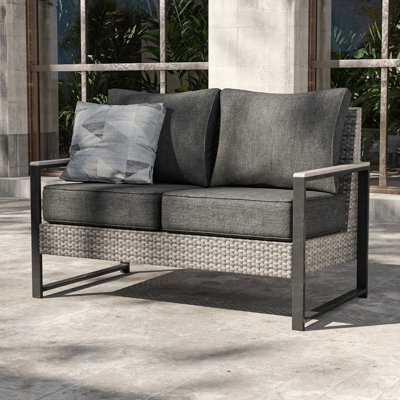 PE Rattan Loveseat Sofa