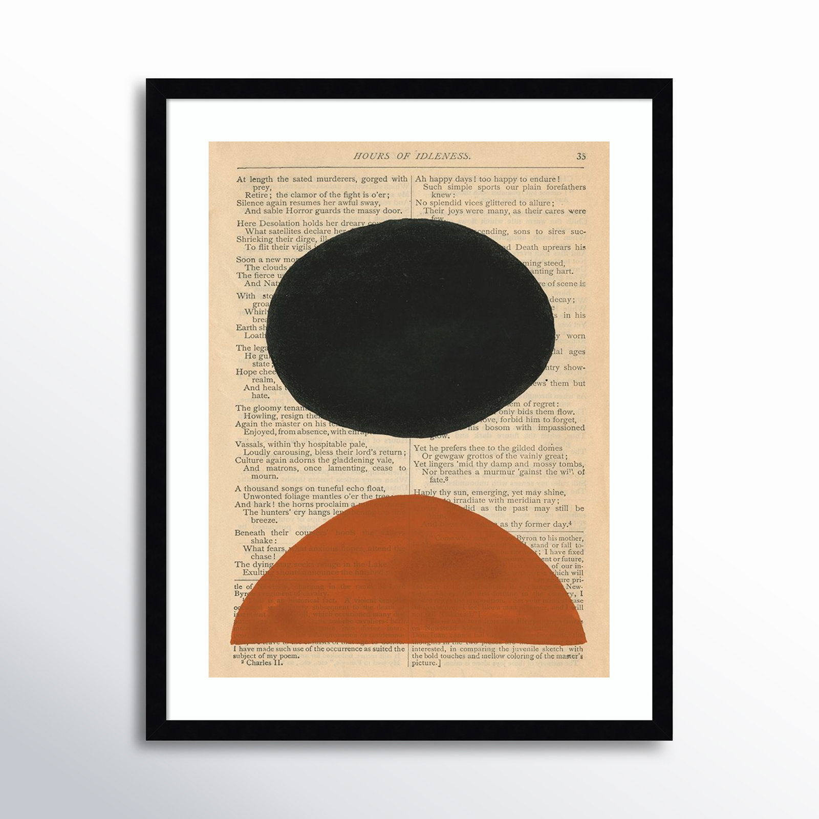 Modern Prose III by W. Stramel, White Framed Paper, 29.38" H x 23.38" W x 0.88" D