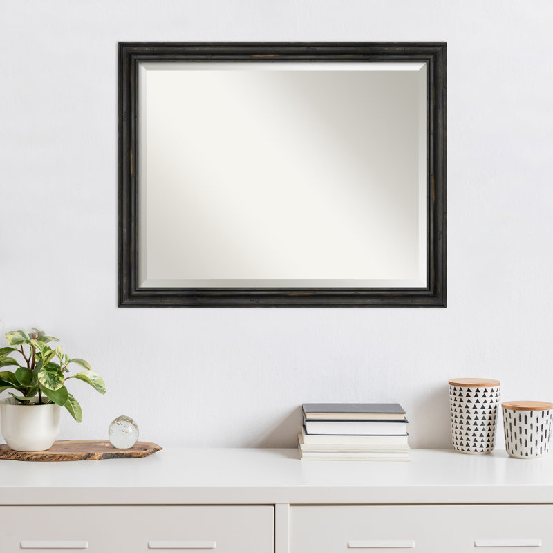 Miroir décoratif biseauté Wallaceton, H 25,38 po x l 31,38 po