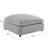 Jenny Plush Polyester 40 In. Square Ottoman