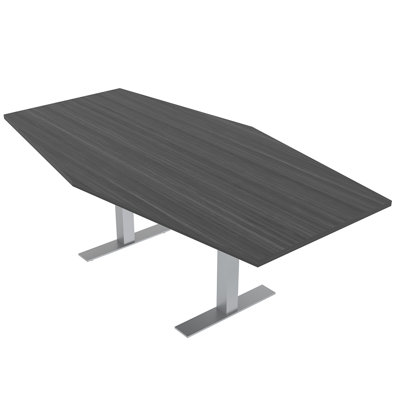 Hexagon Meeting Room Table With Metal T Feet