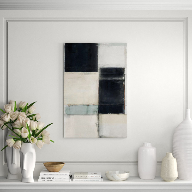 Seaside View Painting by Mari Urasawa, Glass Coat, 45" H x 30" W x 1.5" D