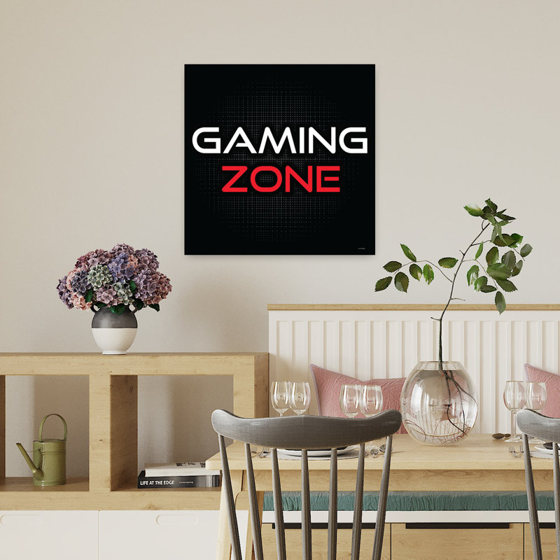 Zone de jeu abstraite, art contemporain, H 18 po x l 18 po